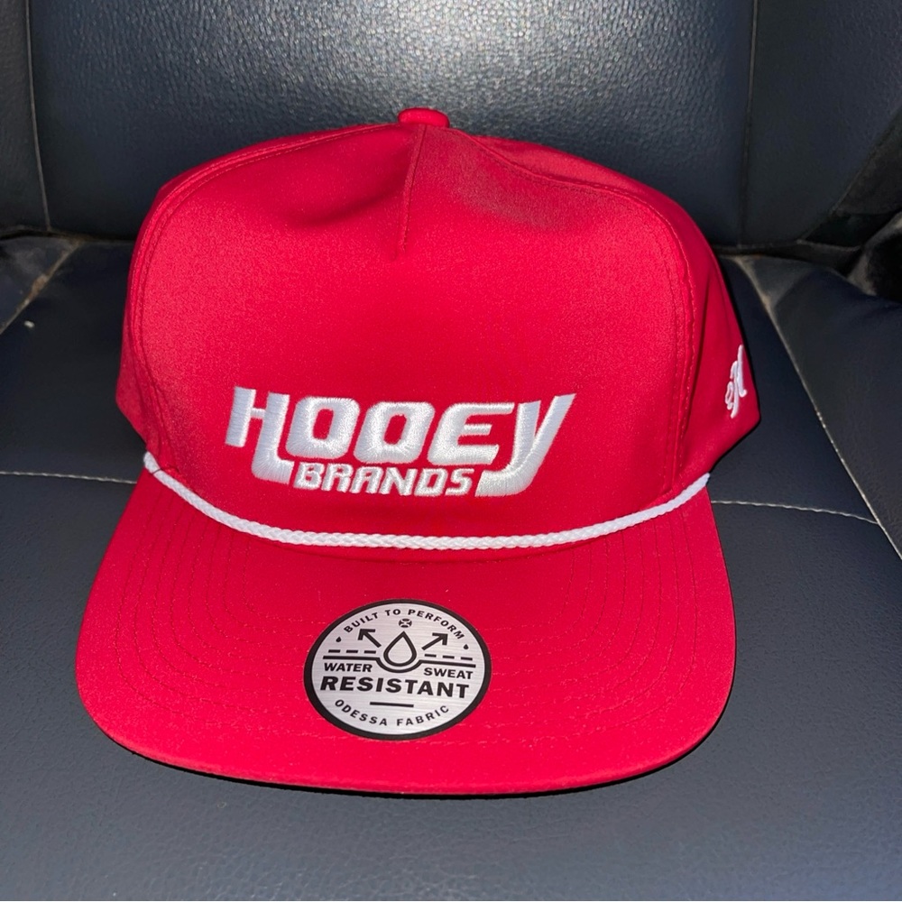 WHITE KNUCKLE" RED W/ WHITE Stitching 
5-Panel Snapback Hybrid Bill